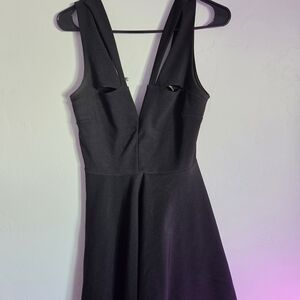 Lulu's Elegant Black Backless Dress
